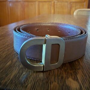 Vintage Christian Dior leather belt
